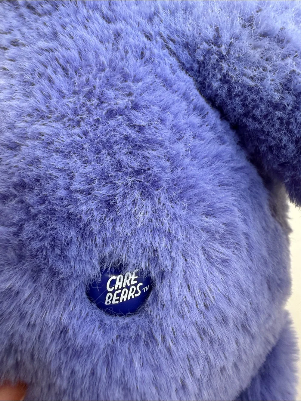 Care Bears Blue Plush with Rainbow Flower Tummy Patch
